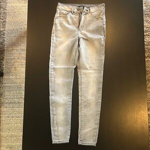 Express Gray Skinny Jeans Modern Fit
